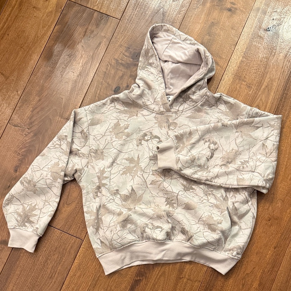 Women’s Beige Camouflage Hoodie